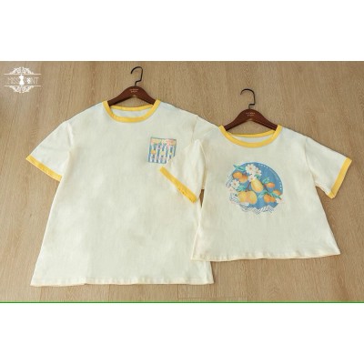 Miss Point Loquat Lemon Daily Short and Long T-Shirt(Reservation/Full Payment Without Shipping)